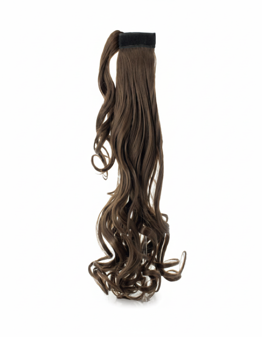 Coleta de fibra larga ondulado de 60 cm con cierre de Velcro (MORENA)