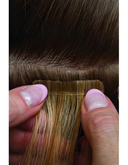 Cabello Adhesivo Liso ancho 4cm (40-45cm)  (10 ud)