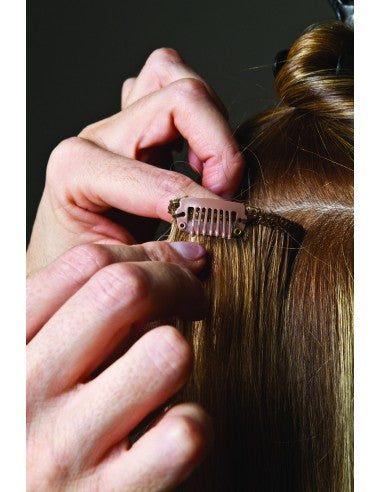 Extensiones cabello tejido clip pack con 5 piezas (50-55cm)